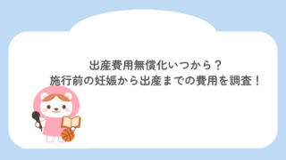 出産費用無償化いつから?施行前の妊娠から出産までの費用を徹底調査!